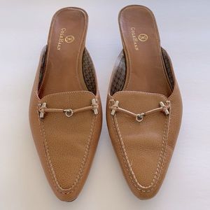Cole Haan vintage boho leather mules size 7.5